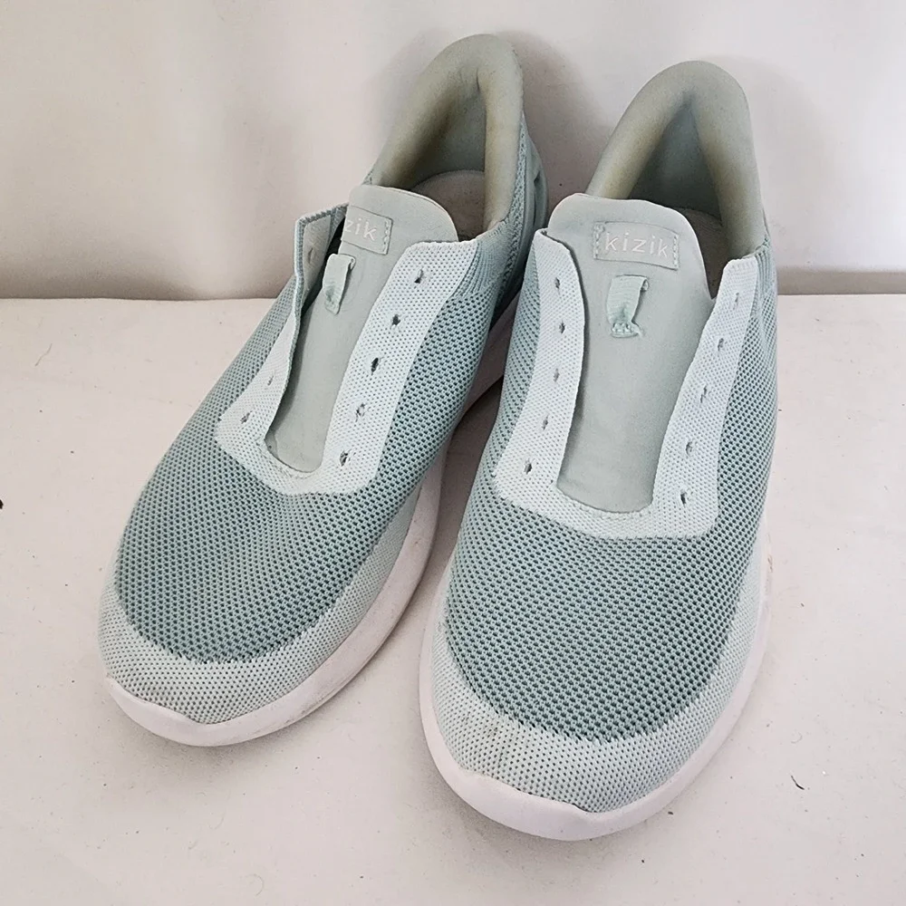 Kizik Shoes Turqoise Blue Mens 9 Womens 10.5 MISSING LACES